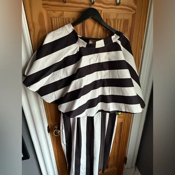 NWOT BEETLEJUICE™ GHOST W/ THE MOST PEPLUM DRESS by Vixen by Micheline Pitt Sz L - Picture 14 of 16